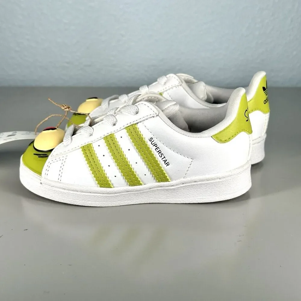 ADIDAS Shoes SIMPSONS X SUPERSTAR KANG AND KODOS  WHITE GY3322 Toddler SIZE 7K - Picture 5 of 11